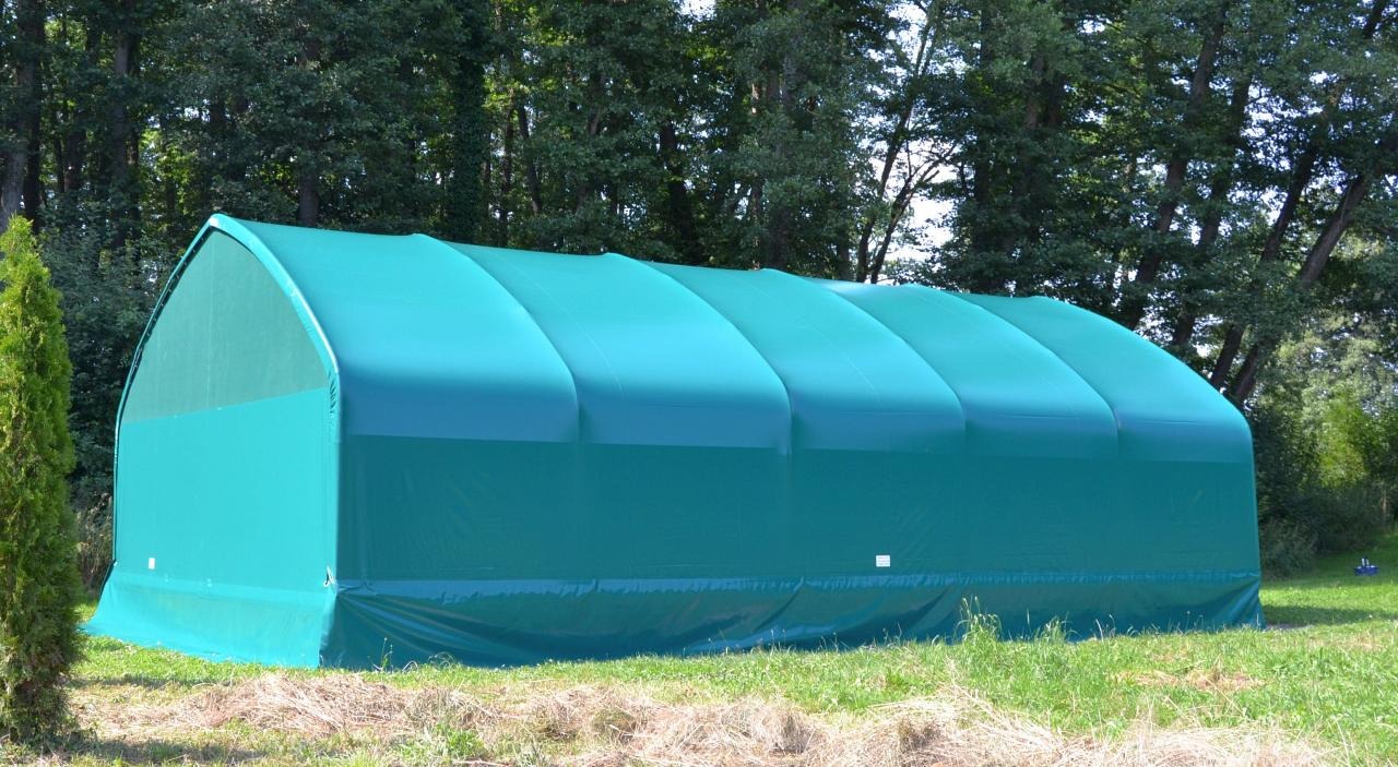Lagerzelt/Weidezelt mit PVC Dacheindeckung, Vollversion 6m x 10m x 3,85m